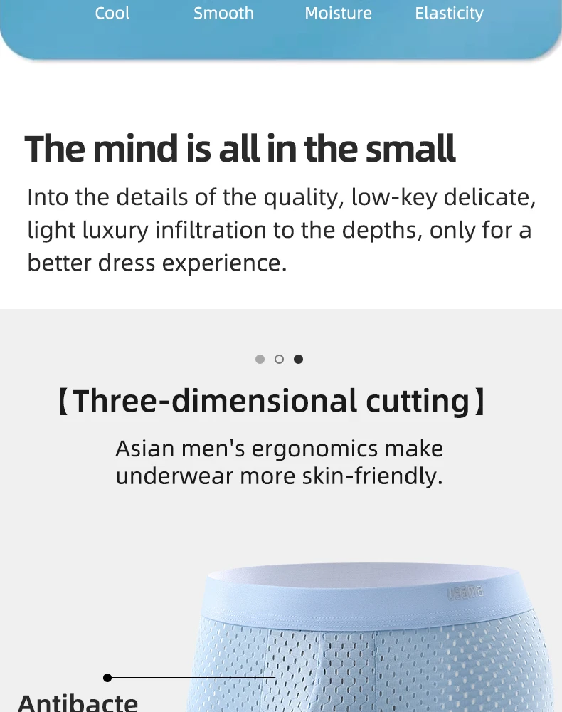 4 stücke Herren Boxershorts Eis Seide Unterwäsche plus Größe Unterhosen cool atmungsaktiv sexy schlanke Höschen Mesh Dessous Großhandel Lose – Detail 12