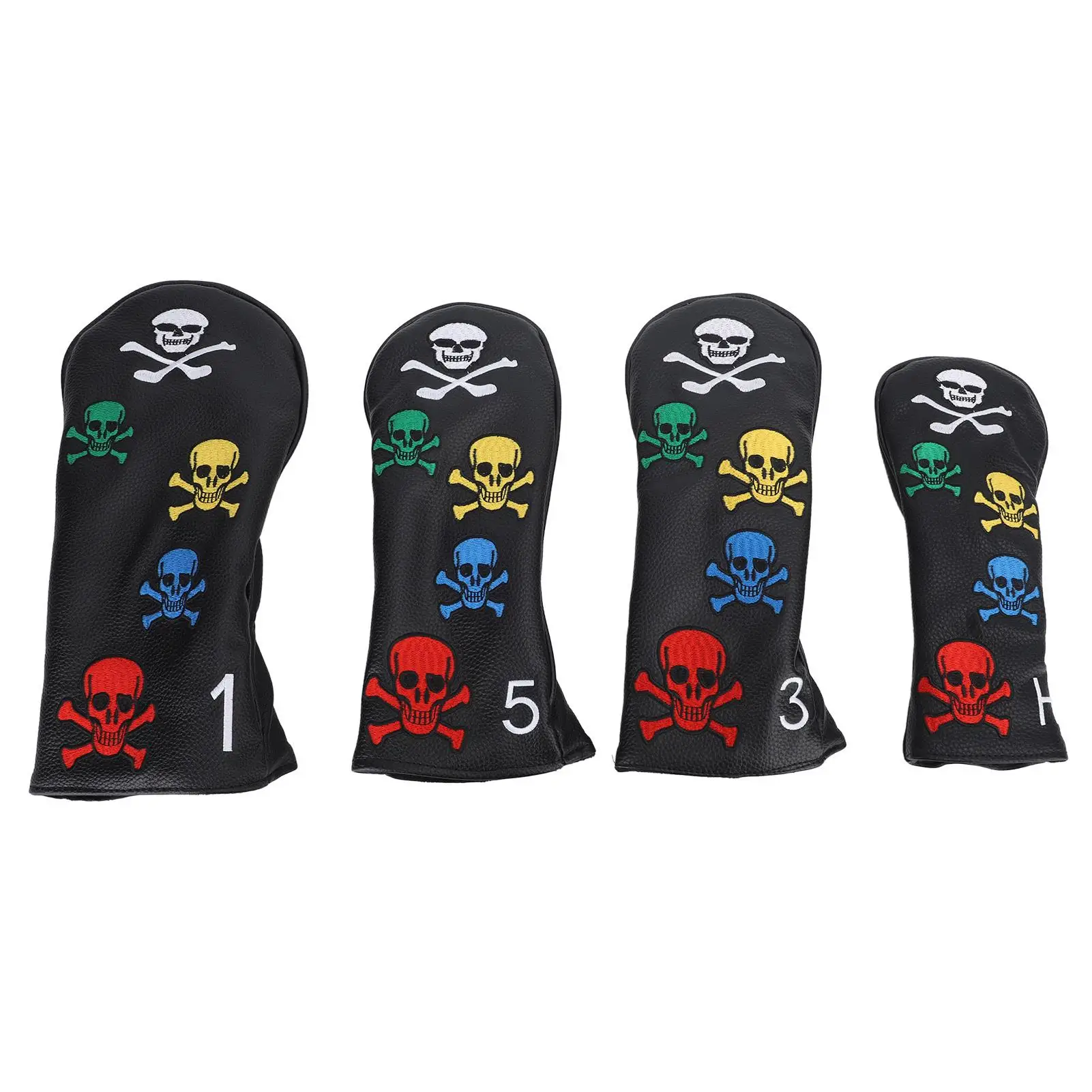 

Skull Club Head Cover Stylish Thick Plush PU Designed for Iron Clubs Unique Craftsmanship