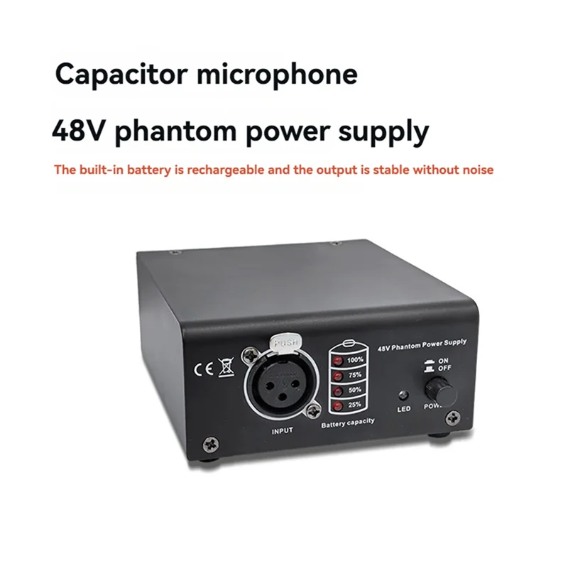 APPLIA-XLR 3 دبوس كابل الميكروفون 1-قناة 48 فولت فانتوم إمدادات الطاقة للميكروفونات المكثفة لمعدات تسجيل الموسيقى