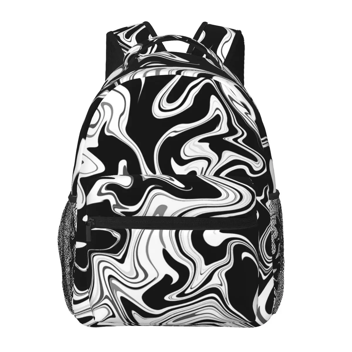 

Liquid Swirl Modern In Geometric Student Backpack School Bag Hiking Travel Daypack for Boys Girls Fashion Bookbag Shoulder Bags