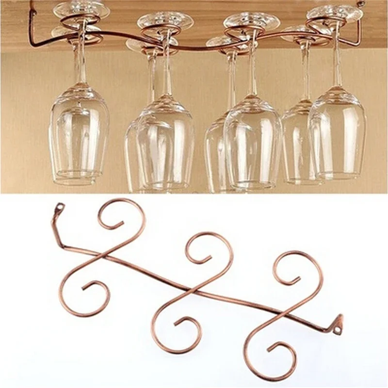 

Useful Fashion Bar Red Wine Glass Hanger Holder Hanging Rack Shelf hold up to 6/8 wine glasses cups