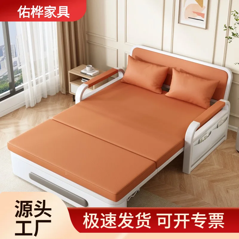 Folding bed, multi-functional foldable new living room balcony, single small apartment