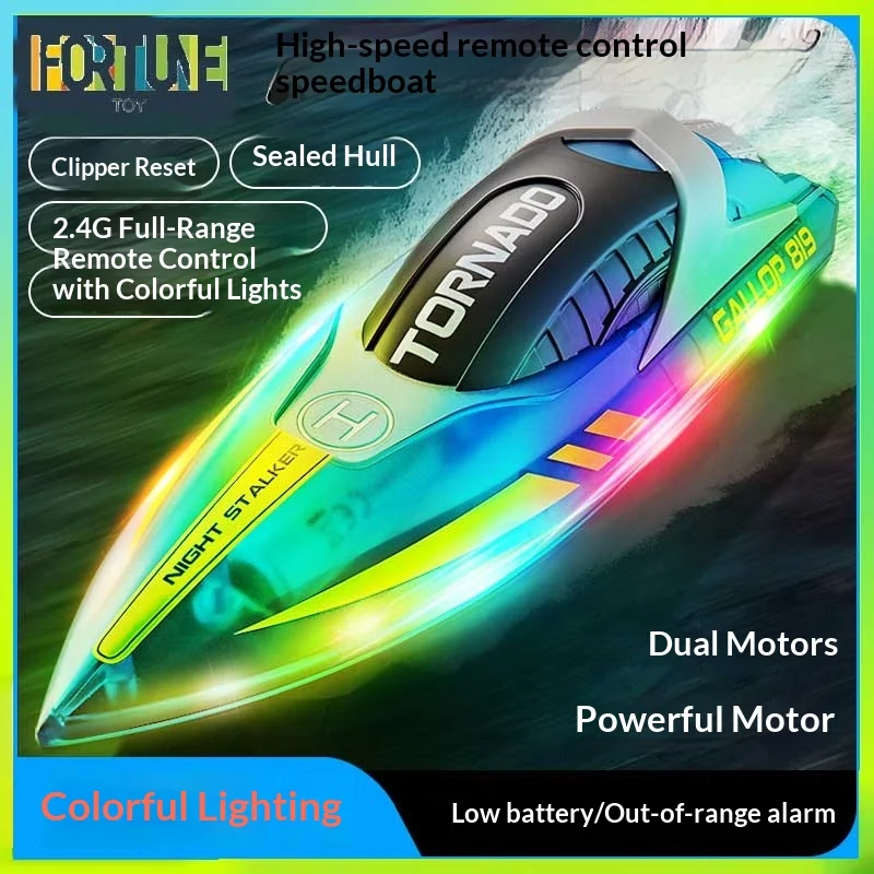 

Лодка с дистанционным управлением Hj819 — водная игрушка с быстрым дистанционным управлением для детей с подсветкой, модель лодки, подарок на день рождения для мальчика