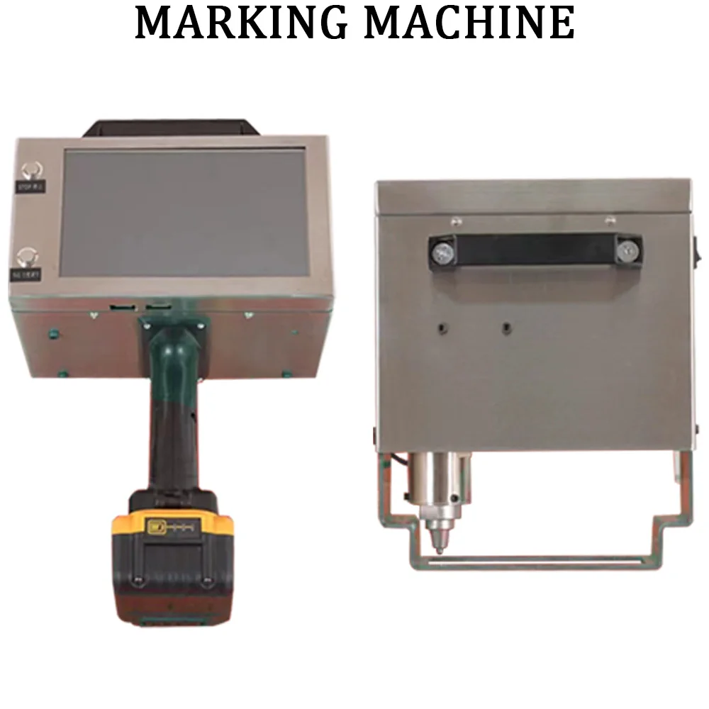 Portable Engraving Electric Marking Machine 120x30mm  Touch Screen For Nameplate Cylinder Number Frame Chassis