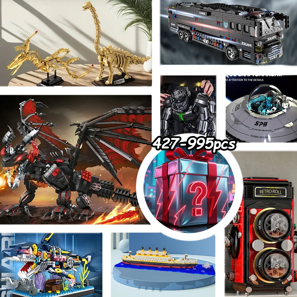 

Случайные глухие коробки с строительными блоками, более 200 стилей, случайно отправленные. Каждый развлечений и двойной радости