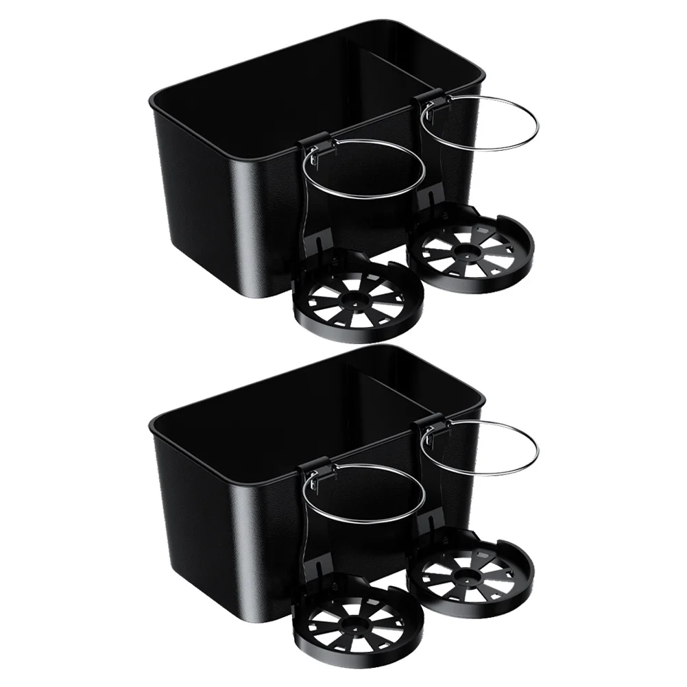

2pcs Storage Organizer Cup Holder Tissue Box Armrest Multi-Functional Auto Accessories For Car Interior Car Organizer