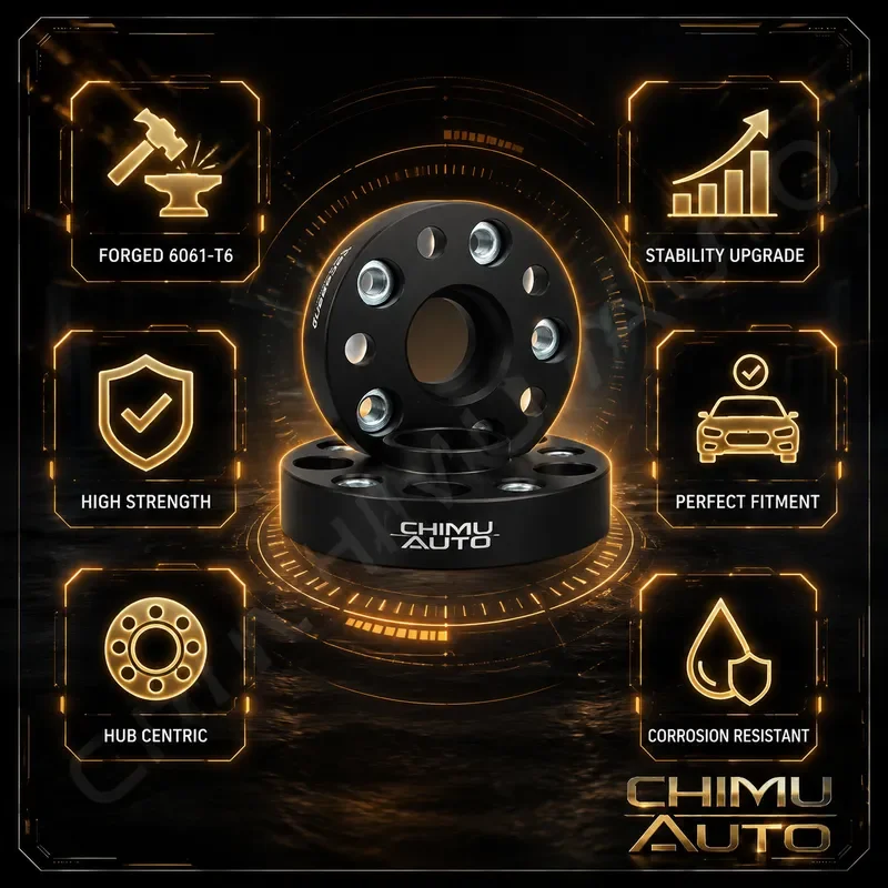 【CHIMU AUTO】 For MINI F54 F55 F56 F57 F60 R61 Forged Wheel Spacer Adapter 6061 Aluminum 20-50mm Performance Kit