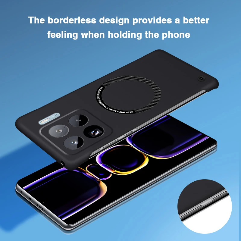 الأصلي ل Xiaomi 15 15S Pro Ultra 15Pro 15Ultra Mi15 5G جراب هاتف المغناطيسي اللاسلكي تهمة الصلب درع رقيقة فاخرة الغطاء الخلفي