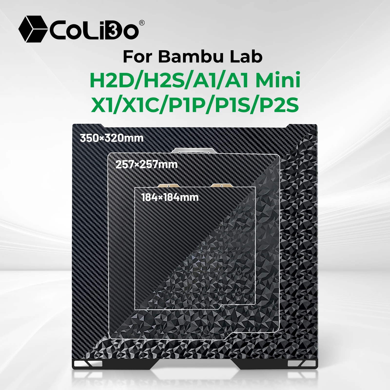 

Для Bambulab H2D H2S пластина A1 Mini A1/X1/P1P/P1S/P2S принтер PET PEO пластина 257x257 мм для лабораторной работы Bambu 3d принтер