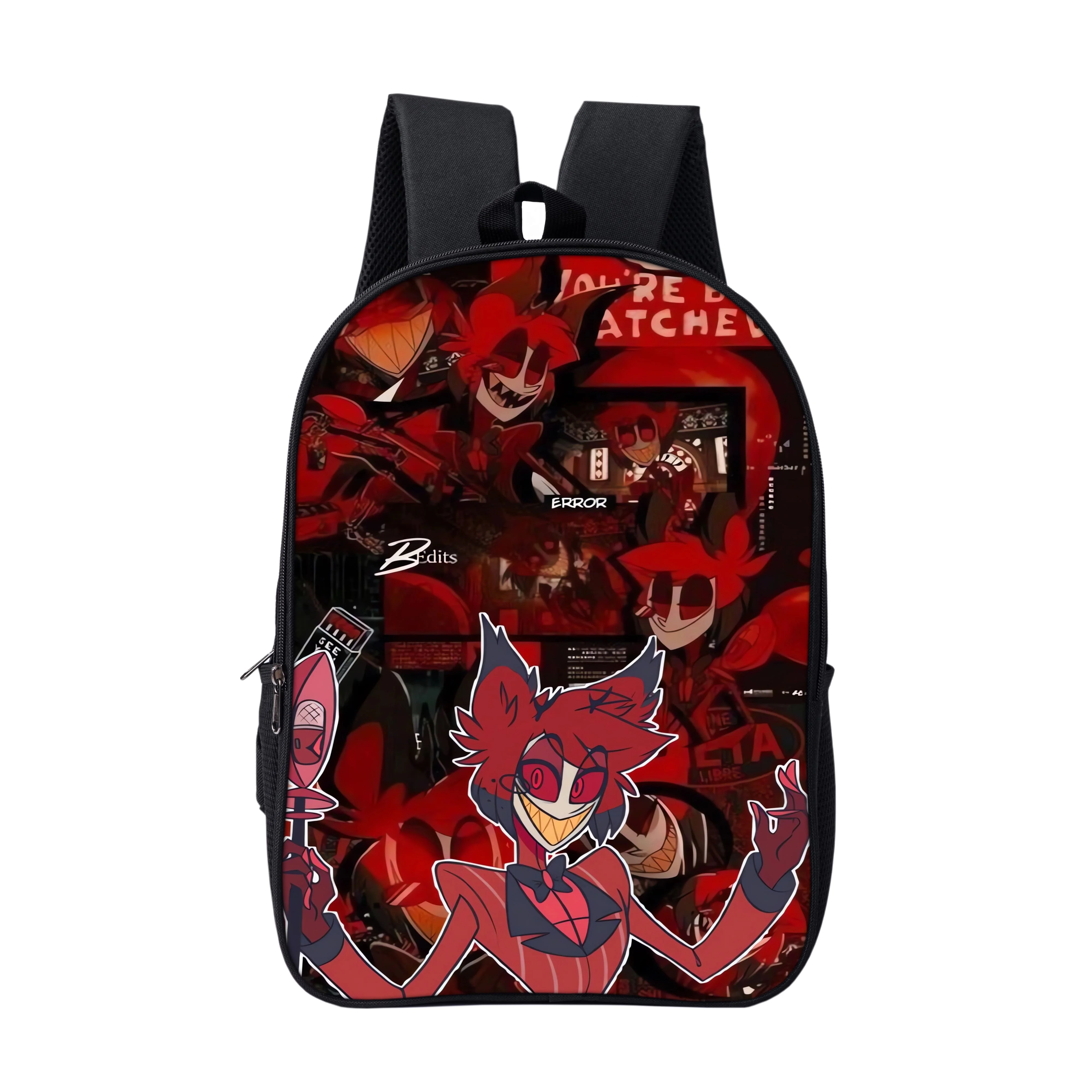 حقائب مدرسية جديدة لسماعة رأس الفندق من Hazbin للأولاد/الفتيات، أفضل هدية كرتونية ثلاثية الأبعاد لحقيبة ظهر الطالب المراهقين