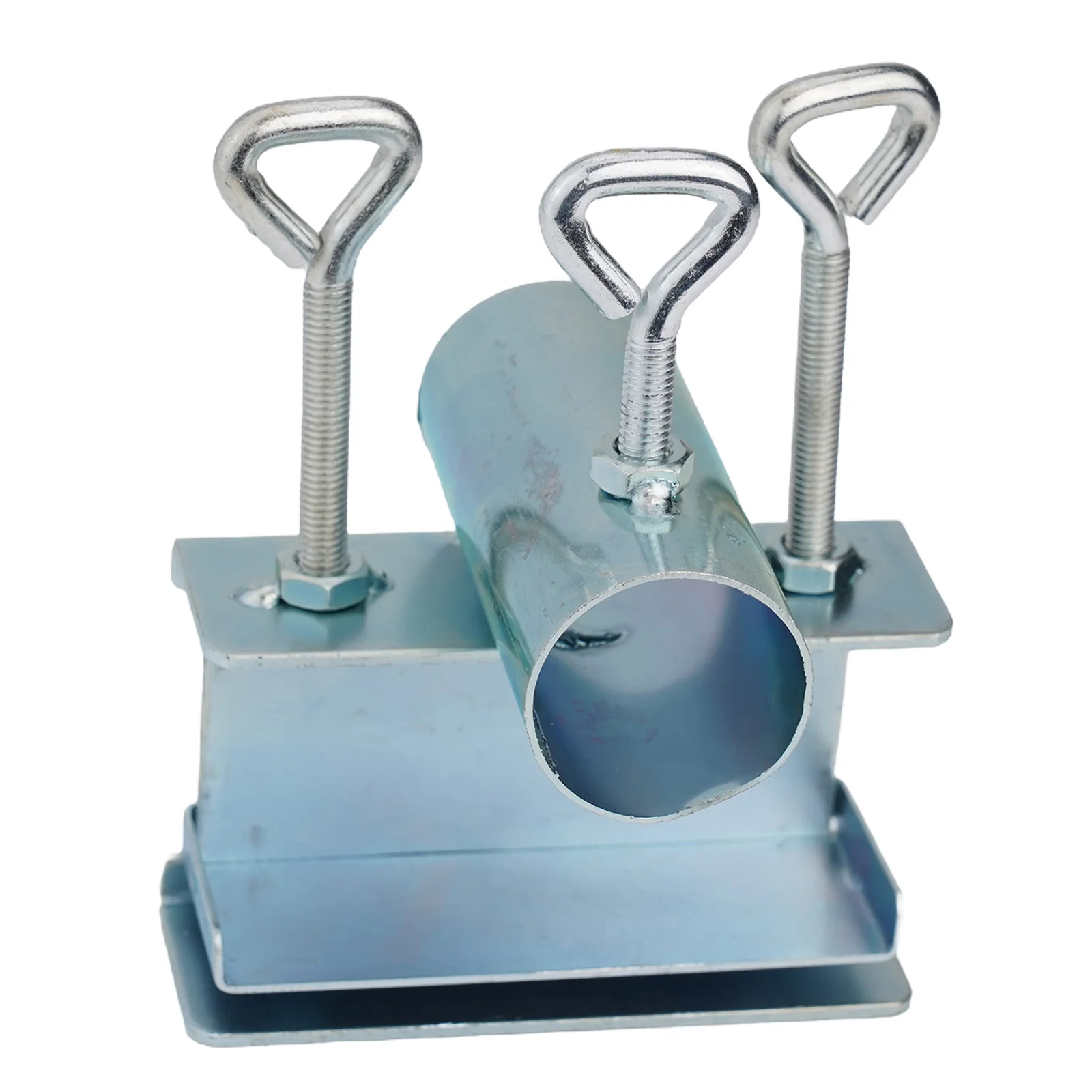 

Sturdy Deck Umbrella Holder with Adjustable Clamp for Chairs Features Convenient Umbrella Hook for Outdoor Activities