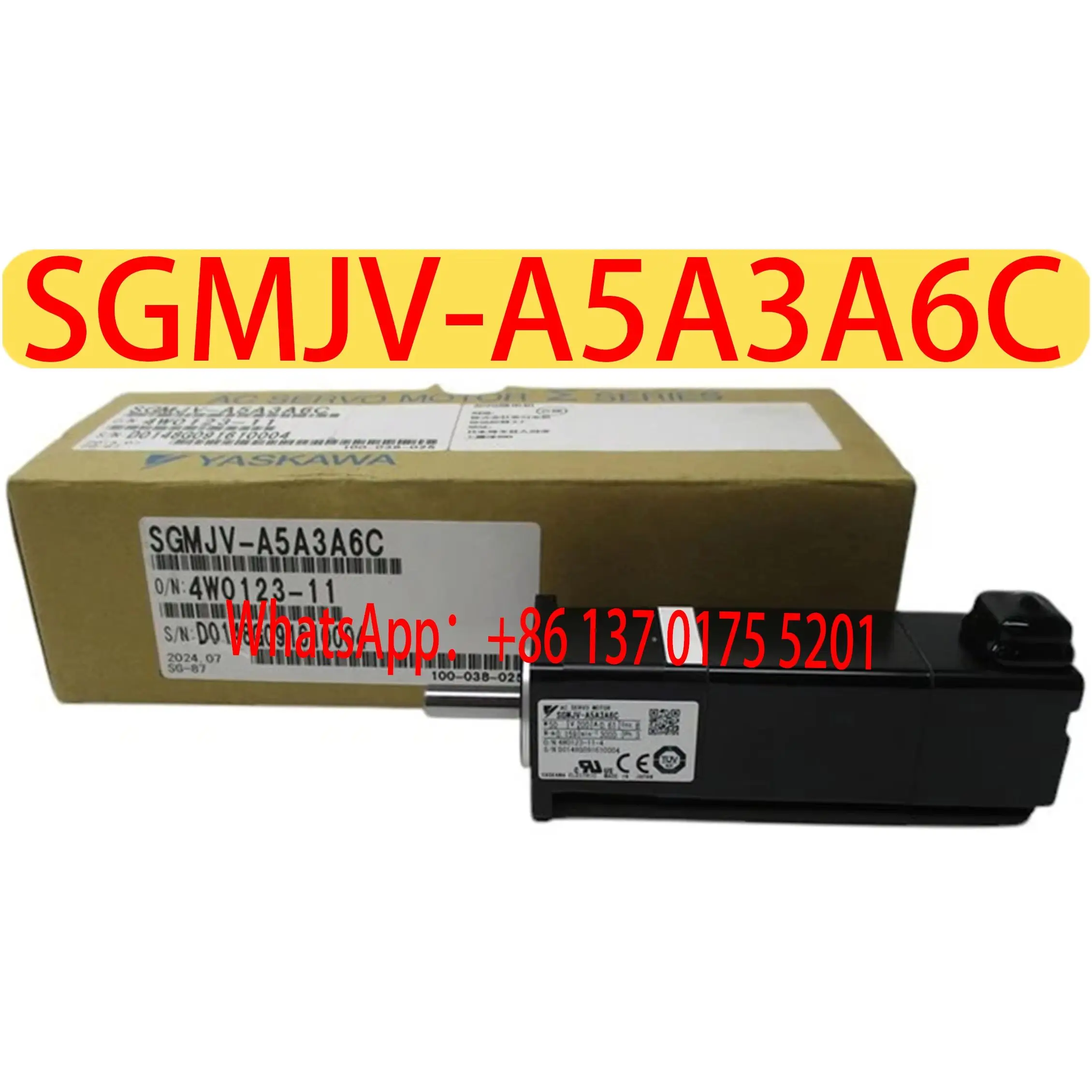 SGMJV-A5A3A6C Brand New Servo Motor Original Genuine，Fast shipping，SGMJV A5A3A6C