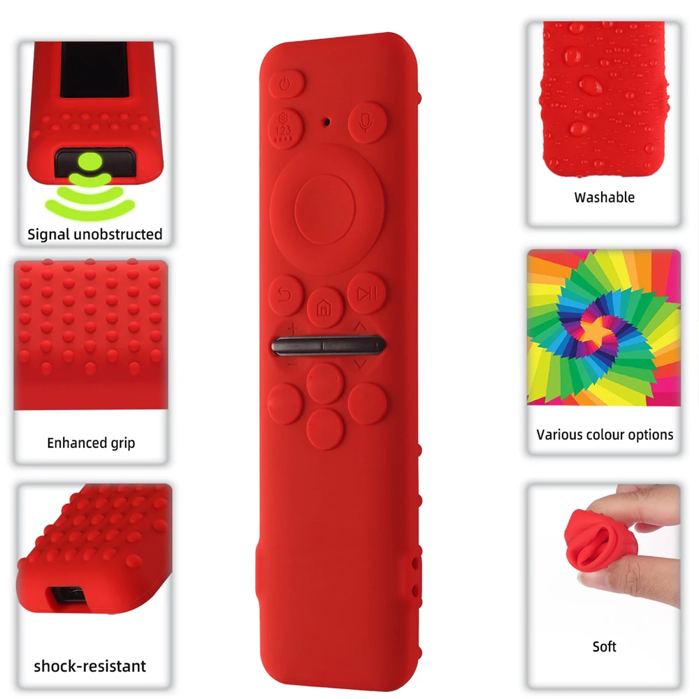 Remote Control Silicone Case With Lanyard For Samsung TV Protective Sleeve For BN59-01432 Anti-Drop Dustproof Waterproof Cover