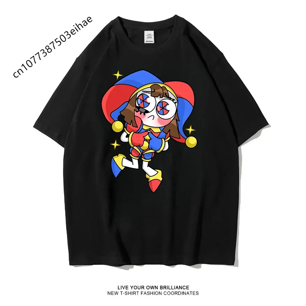 Summer Men's Women's Boy's Short Sleeve Cartoon Y2K Clothing Comfortable Casual The Amazing Digital Circus Tops T-shirt