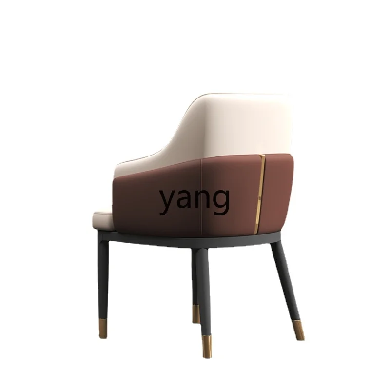 

Yjq Ecological Leather Dining Chair Home High-Grade Hotel Sales Office Backrest Negotiation Chair