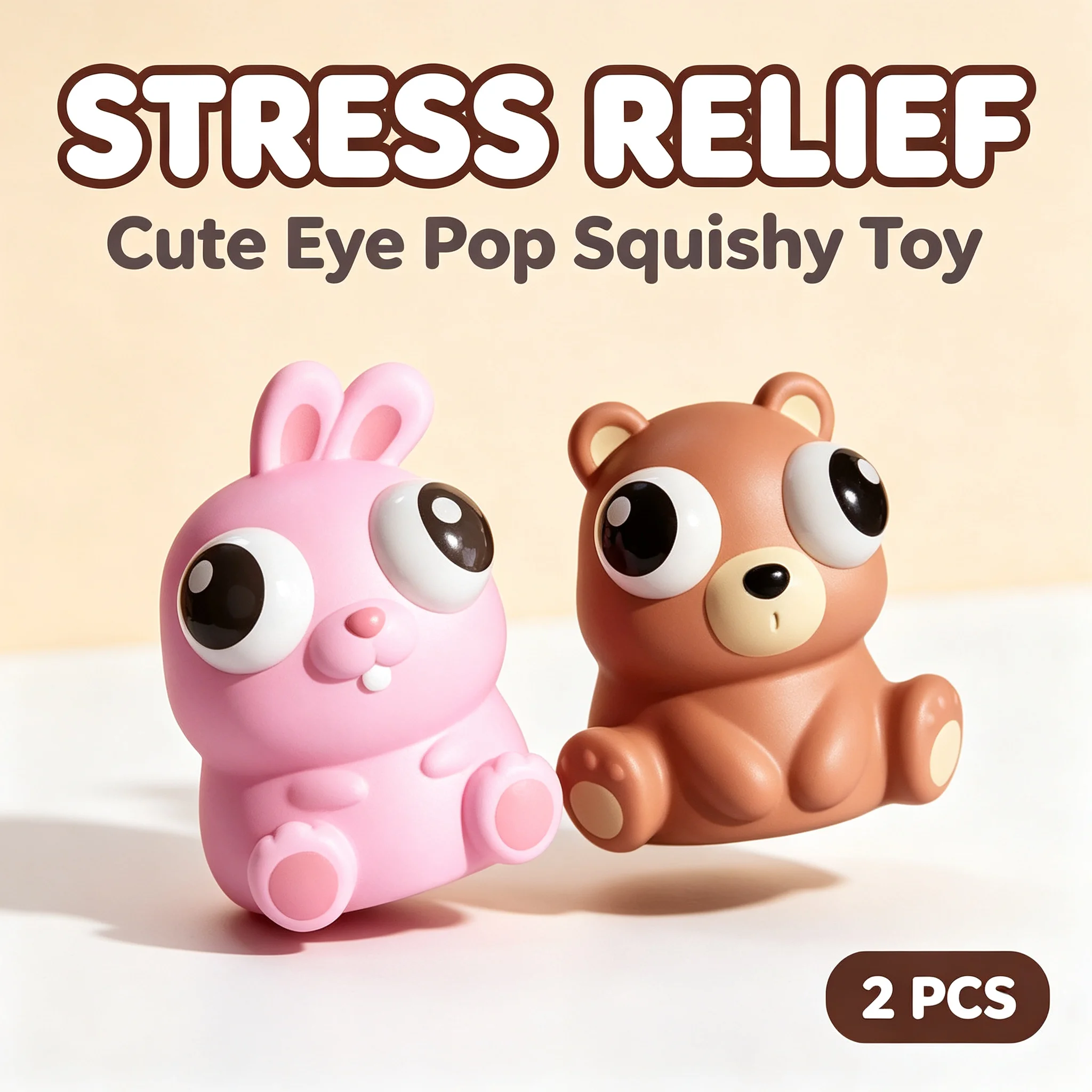 

Pack of 2, Squeeze Eye Toys, Unisex, Anti-Stress, Gifts, Soft Unique Press Ball, Stress Relief, Anxiety Relief, Easter Sensory Pack, Relaxation