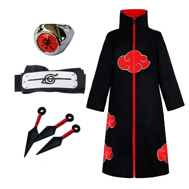 NARUTO Uchiha Itachi zweidimensionale kreative Cartoon Cosplay Kostüm Persönlichkeit Anime Akatsuki periphere Organisation Umhang – Detail 11