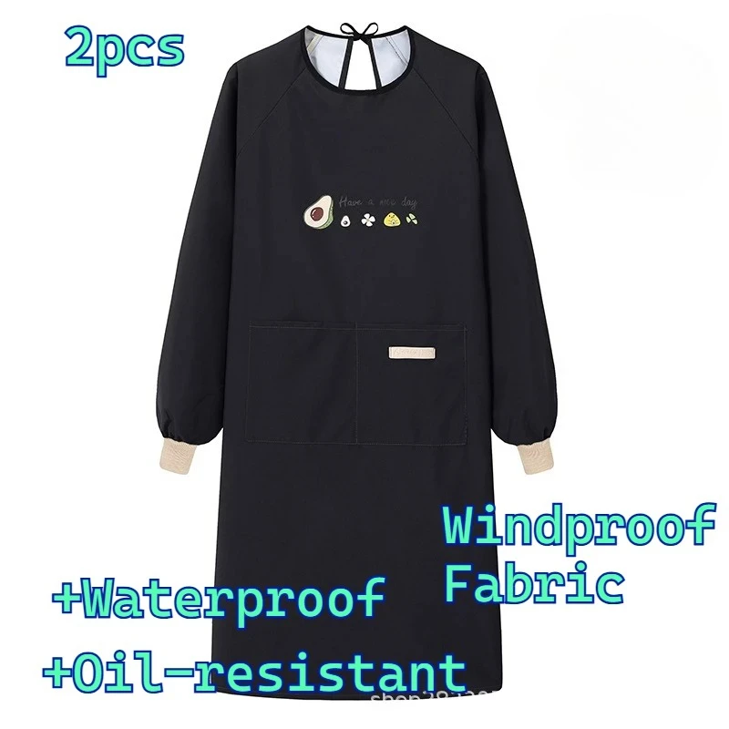 

Apron Waterproof Oil Proof Durable Fashion Comfortable Practical Helper for Home Kitchen Cooking Workplace Restaurant Canteen