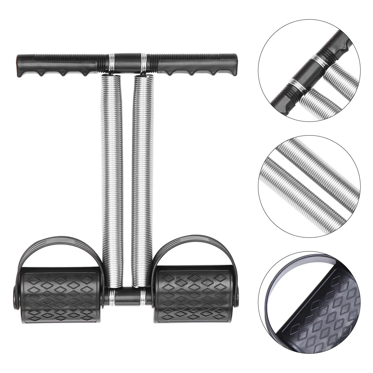 

Home Fitness Pedal Leg Pulling Resistance Band Double Spring Steel Portable Exercise Equipment Men Women All Ages Silica Gel
