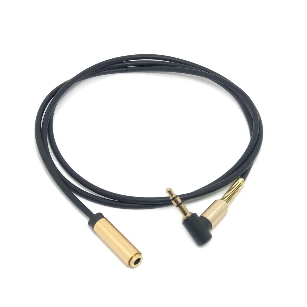 1m 3.5mm jack to plug HIFI universal stereo audio cable and 90 ° angle automatic auxiliary audio cable