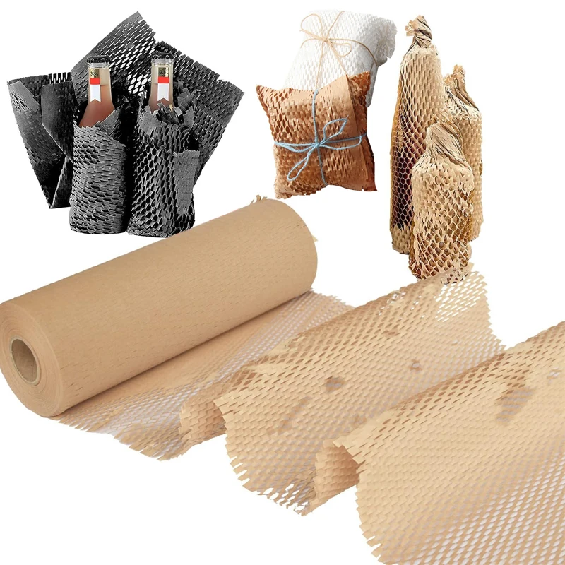 2-10M Wrapping gift moving honeycomb paper for shipping recyclable honeycomb cushioning roll supplies bubble wrapping paper