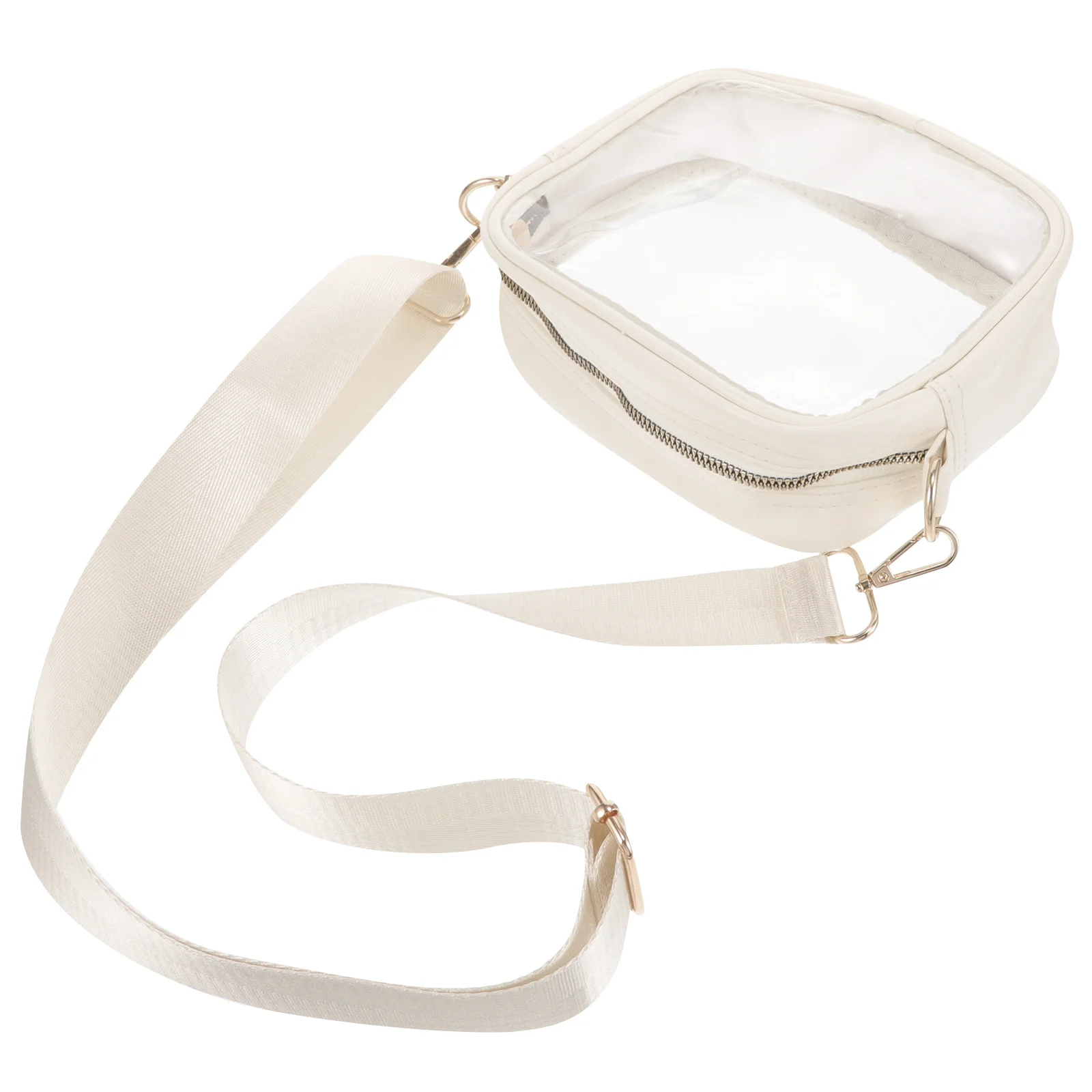 

Small Clear Crossbody Belt Bag Detachable Adjustable Transparent Shoulder Bag Practical for Concerts Durable PVC Material