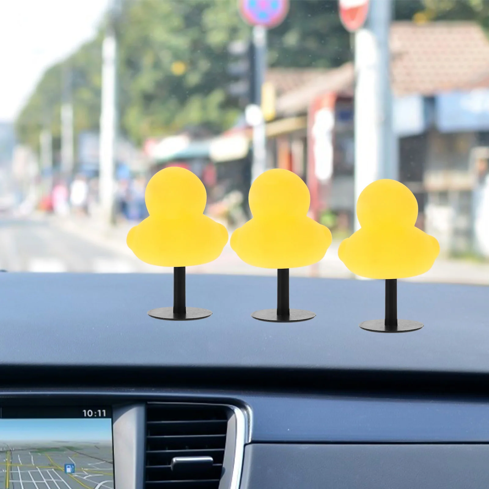 

40 Pcs Mount Plastic Duck Stopper Holder Car Display Decoration Stand Holders Black Gadgets