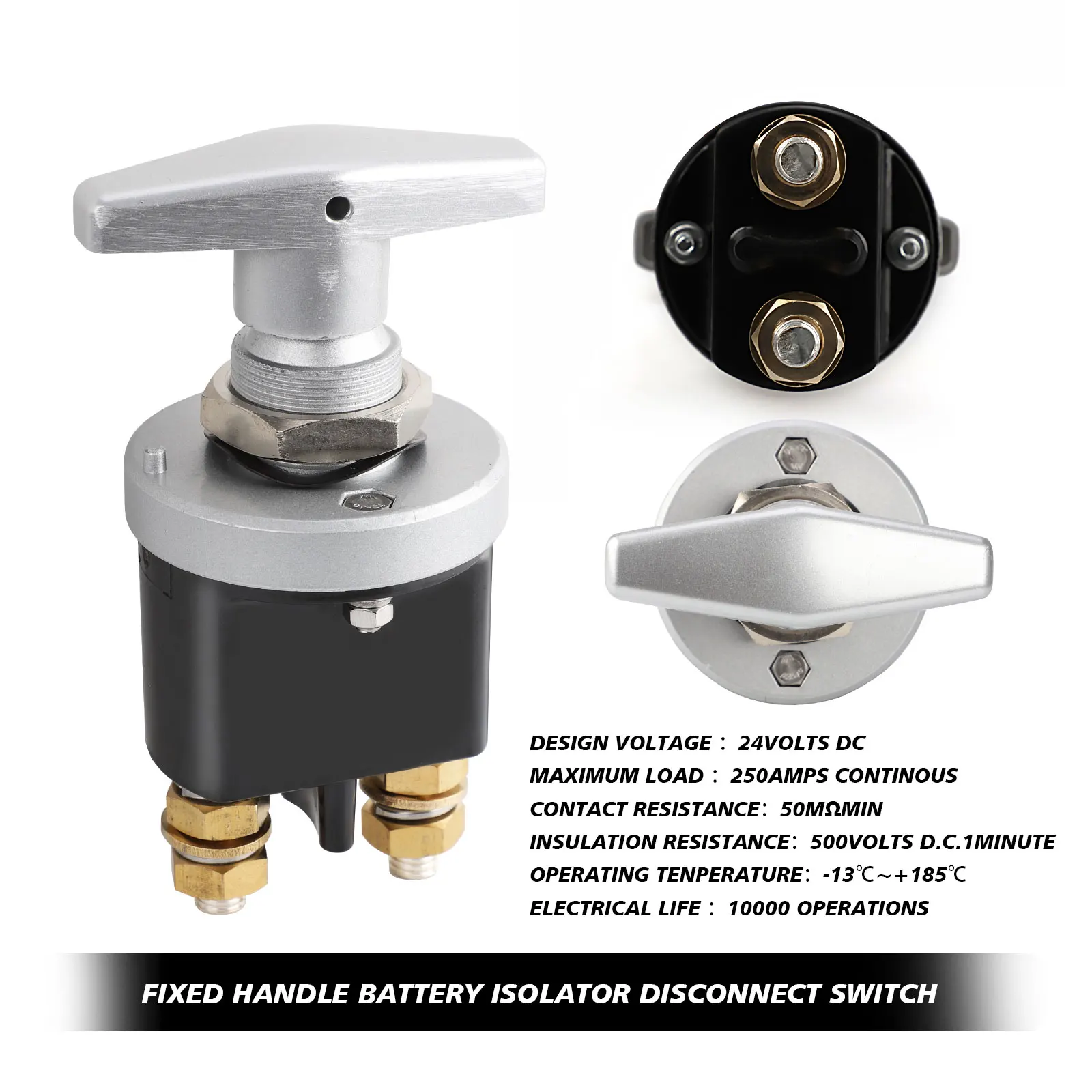 Battery Isolator Disconnector Heavy Duty Battery Kill Switch With 1500 Amp Rush Keep It Clean BATKD2 Muscle Car YC101587