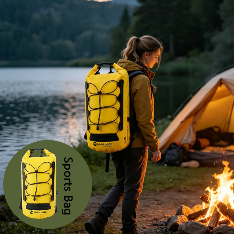 1pcs  Outdoor Waterproof Dry Backpack,Large Capacity Dry Sack with Wet Dry Separation for Kayaking,Rafting,Hiking