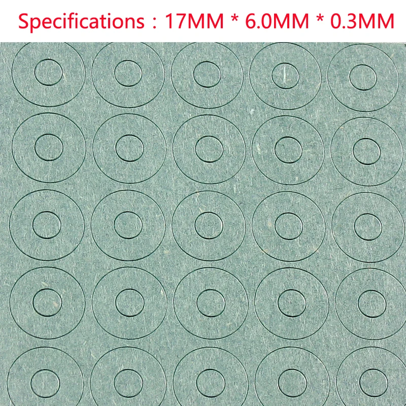 18650 lithium battery insulation gasket, hollow flat head, highland barley paper, single link, 1 section insulation pad, meson