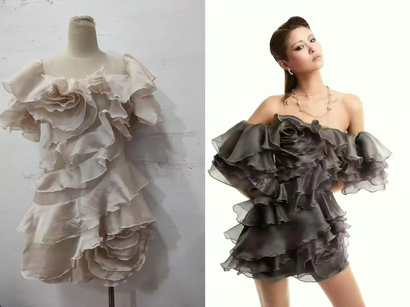 

Ele Slim Fit ort Dr with Lace Trim One oulder Design for Women Summer High Waist Sweet Sle Chinese Brand