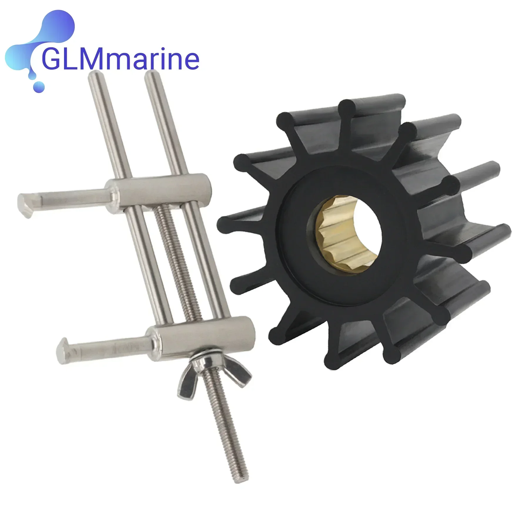 Sea Water Cooling Pump Impeller Kit with Removal Tool 1210-0001 for Jabsco Pumps 1210-0003 1210-0001-P KASHIYAMA SP30