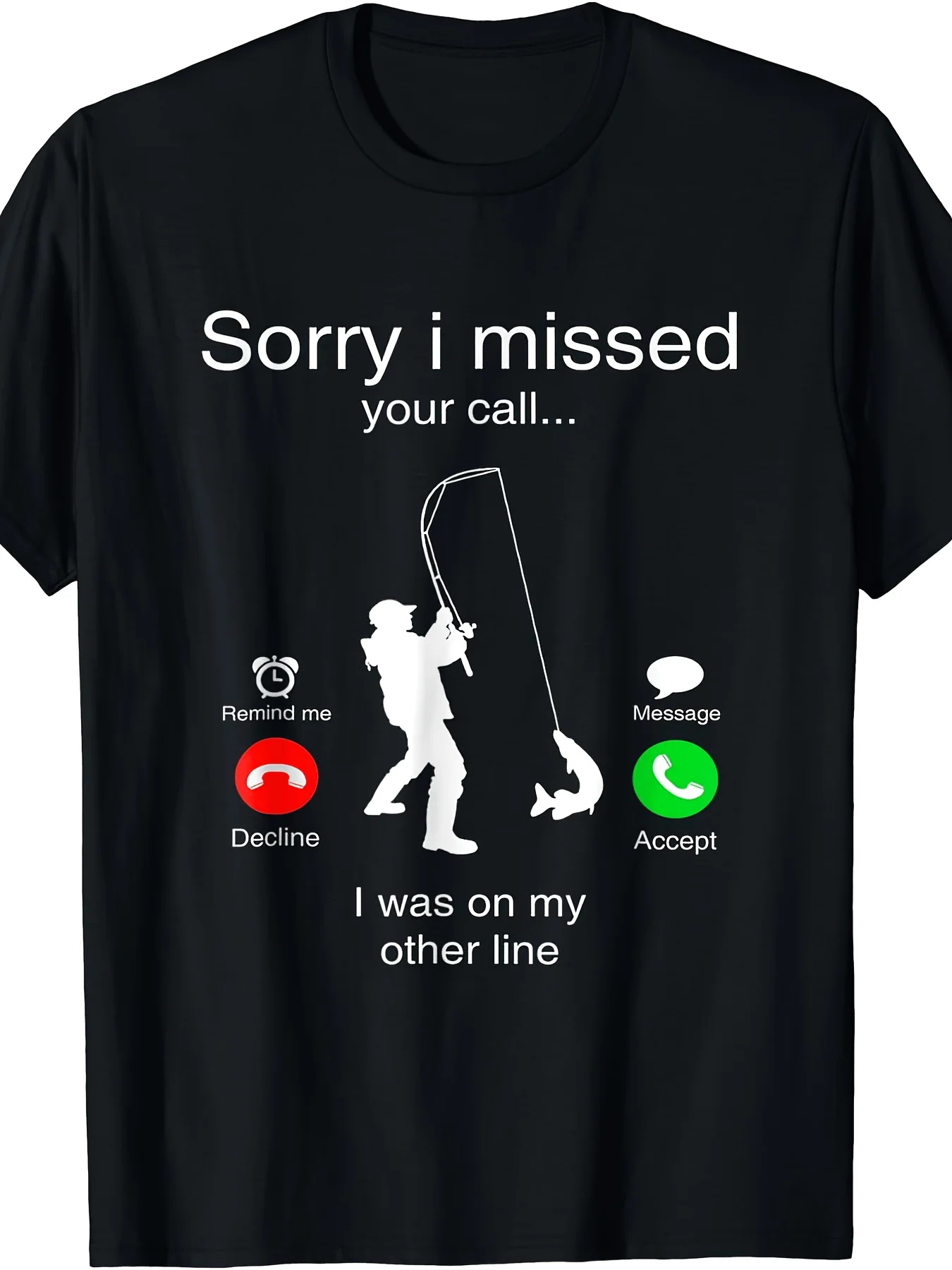 Men's Fun Fishing T‑Shirt ‑ 