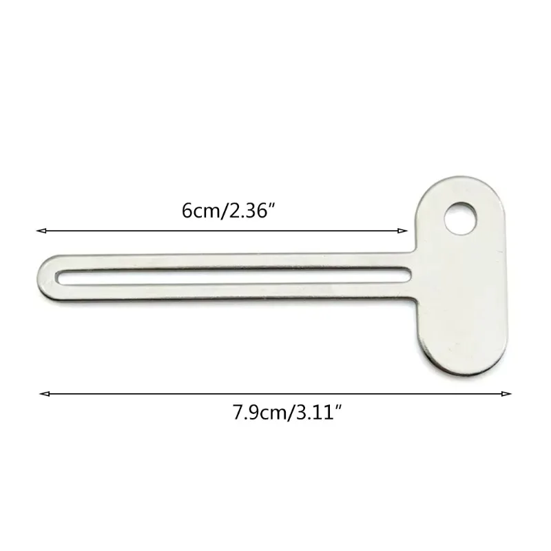 1/3/5Pcs Edelstahl Zahnpasta Tube Squeezer Metall Schlüssel Zahnpasta Squeezer für Badezimmer Haar Farbstoff Kosmetische rohre Squeezer – Detail 3