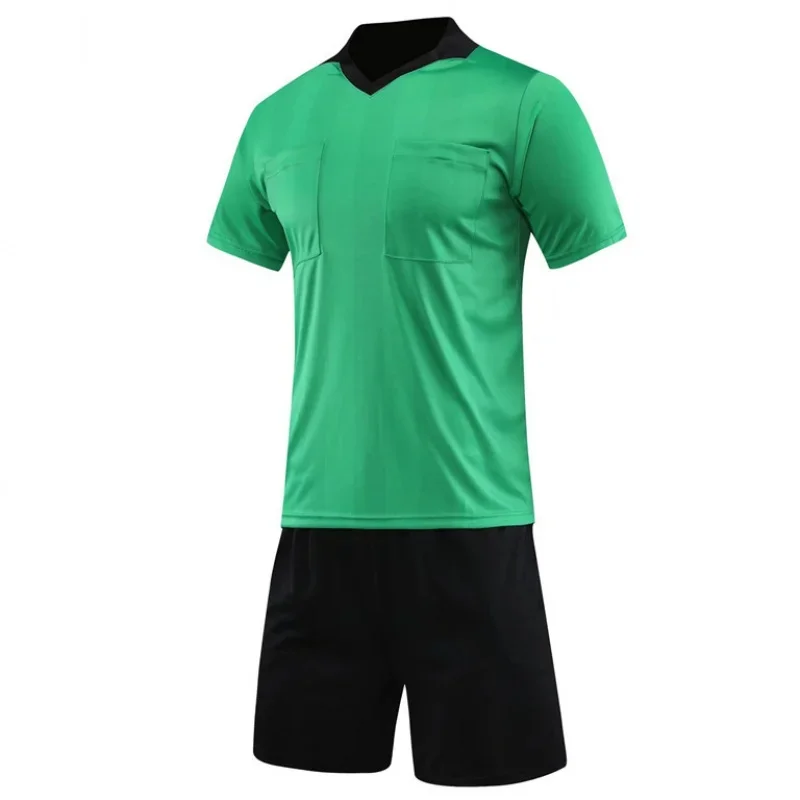 Football Referee Clothing Light Board Short Sleeve Suit Men's Football Competition Referee Shirt Factory Wholesale and Retail