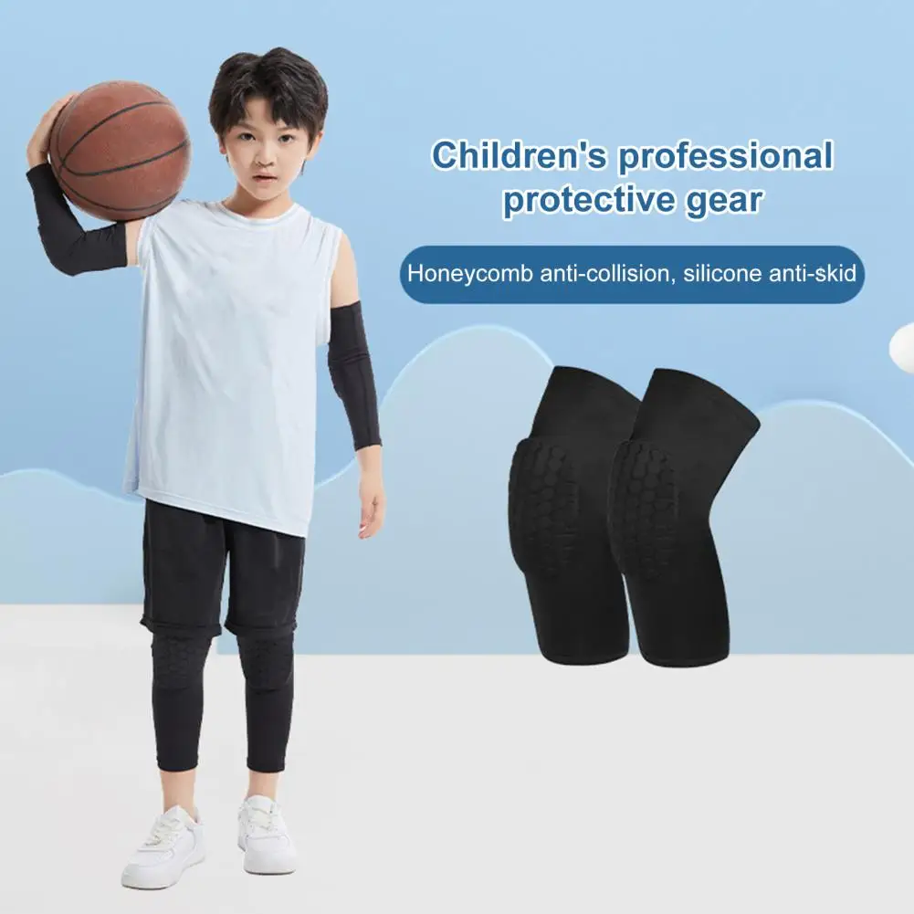 

Compression Leg Sleeves Kids' High Elastic Compression Knee Sleeves Soft Breathable Sports Protective Gear with for Active