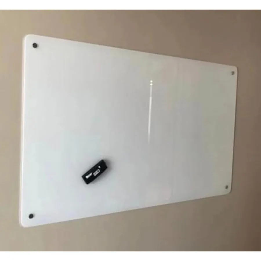 

Магнитная стеклянная доска для сухого стирания 36 x 24 дюйма, безрамочная, настенная, для офиса, школы и дома