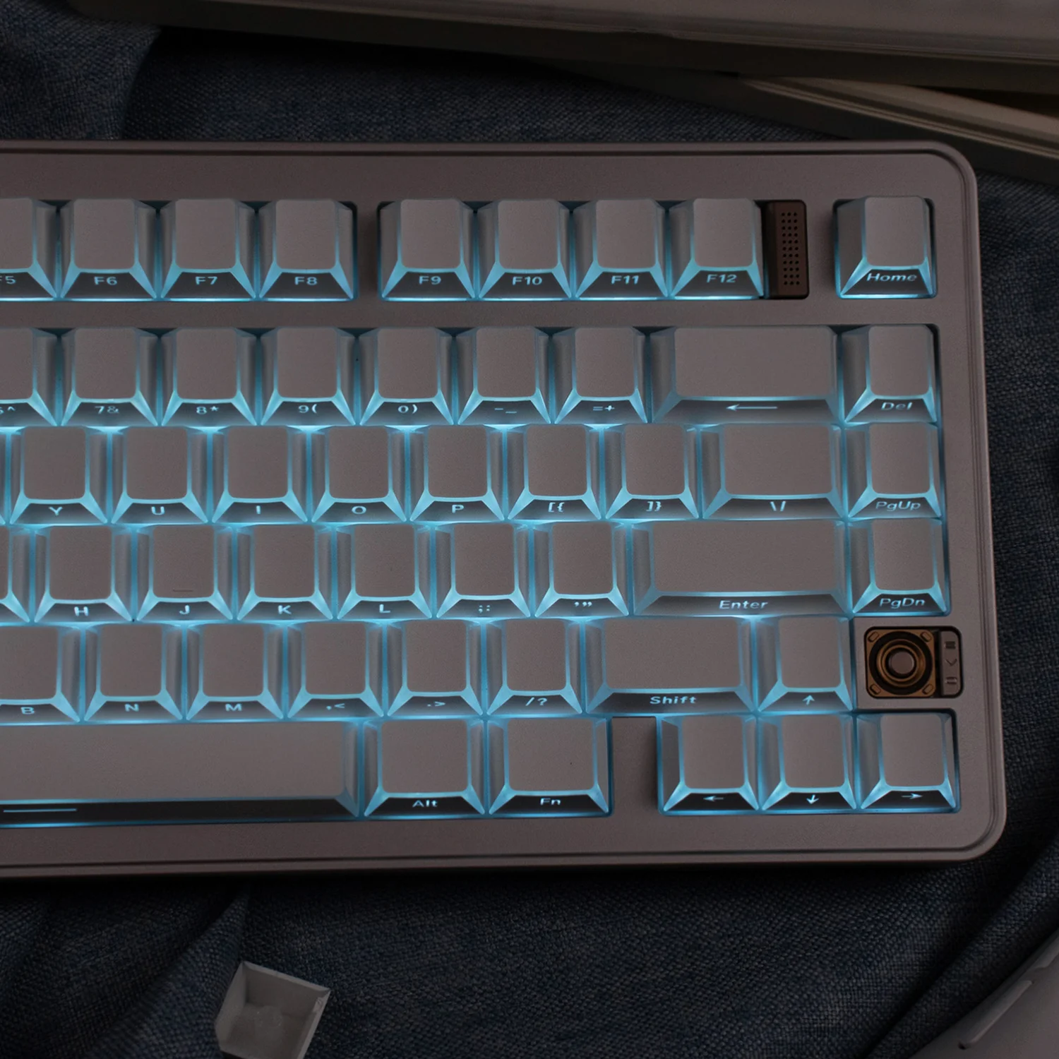 Shadow Fold Double Shot PBT Keycaps Cherry Profile Side Print RGB Backlit Key caps 137 Keys for MX Switches Mechanical Keyboard