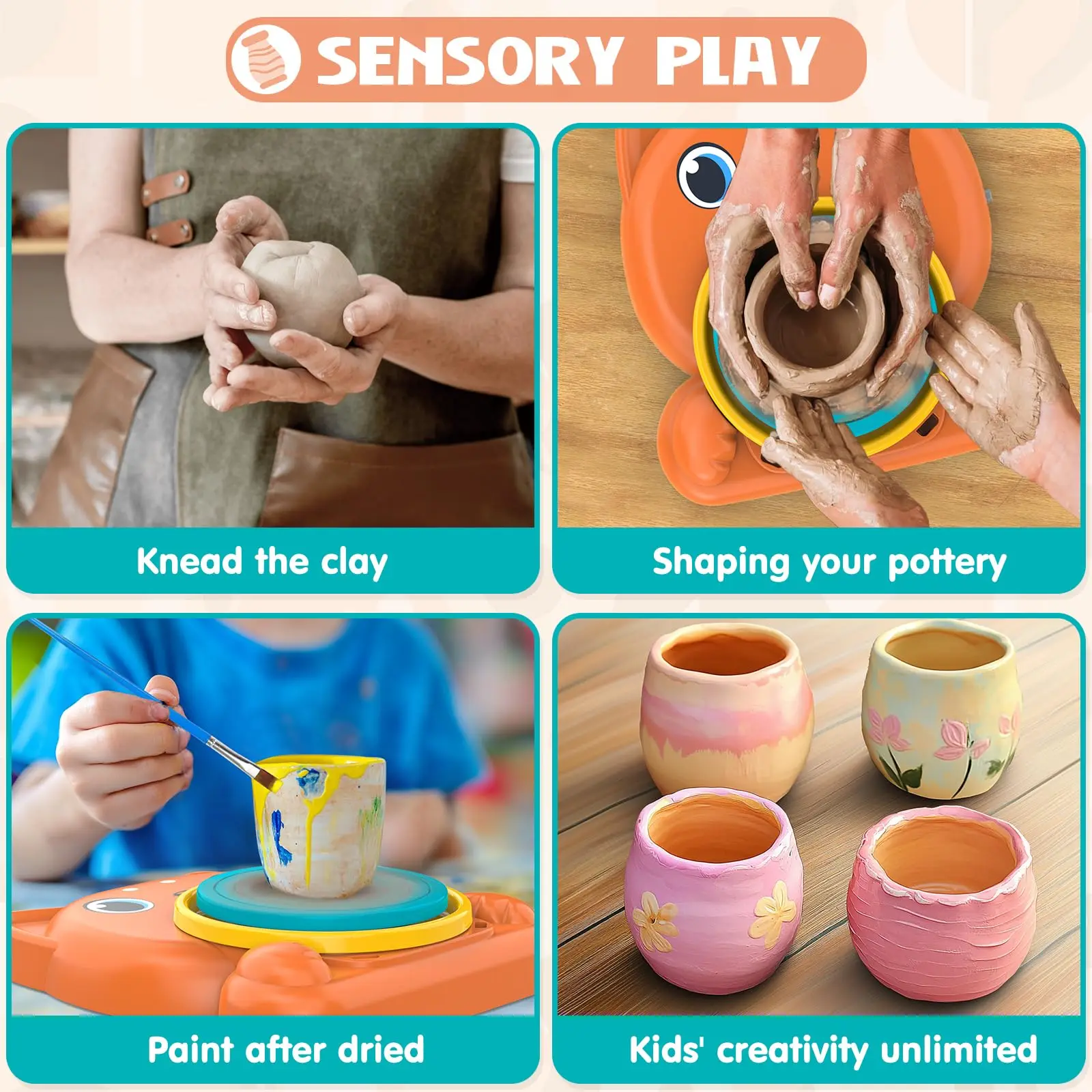 Leuke Slak Klei Machine Complete set aardewerk Schilderkunstbenodigdheden Knutselsets DIY-serie voor kinderen Prachtige speelgoedgeschenken