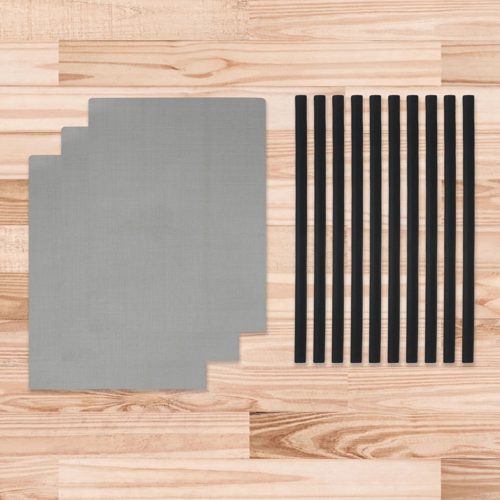For Bumper Repair Bumper Repair Kit Plastic Repair Rods Flexibility Modified PE Material Strong for bond Black And Silver