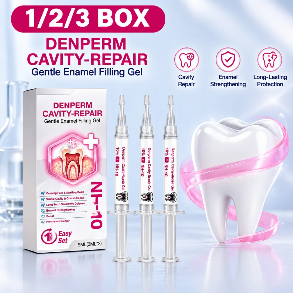 9ml Enamel Filling Gel 3x3ml Syringes NH-10 Tooth Surface Care Formula with Targeted Applicator for Home Oral Hygiene Daily Use
