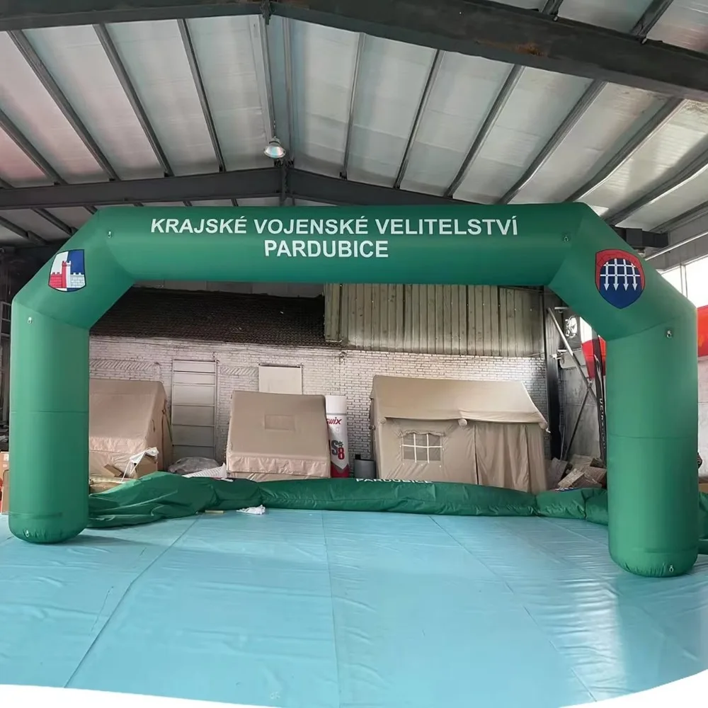 TianYi Tech Wholesale Huge Inflatable Archway Outdoor Advertising Custom Print LED Lighting Entrance Inflatable Arch