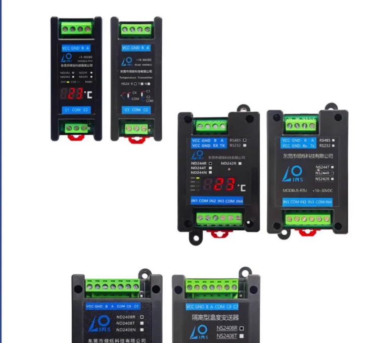 

Датчик температуры, цифровой дисплей, двухпроводной PT100/PT1000/CU50/CU100, платиновый термометр сопротивления к RS485