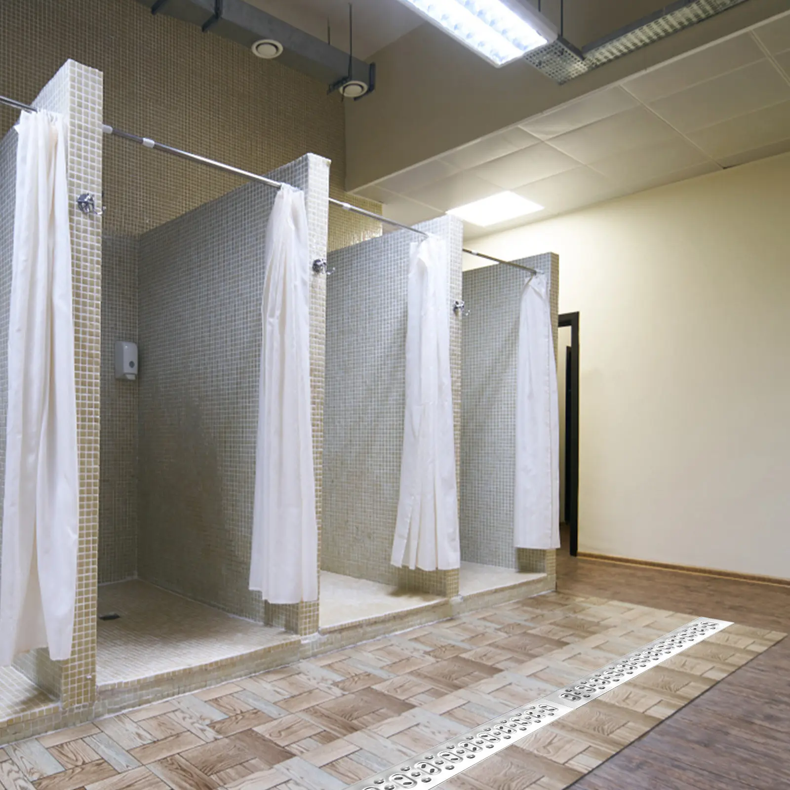 

Наружная дренажная решетка из нержавеющей стали для кухонных стоков, крышка для канализационного транша, металлическая решетка для тяжелых нагрузок для гаража и двора