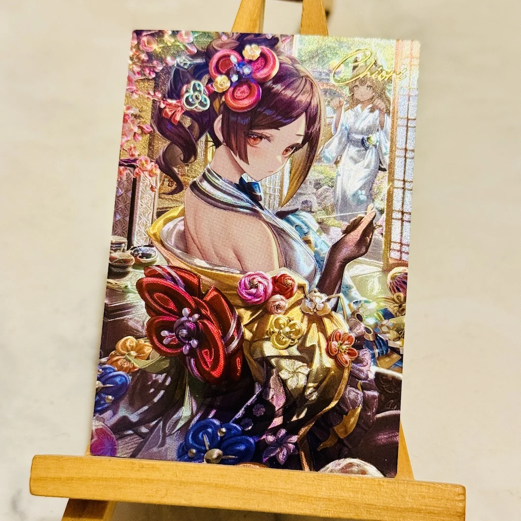 3 قطعة/المجموعة Diy بها بنفسك الذاتي Genshin تأثير Yoimiya جمع بطاقة اللون فلاش الساخن ختم Furina أنيمي بطاقات دمى هدايا