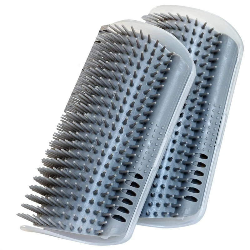 Limpador de cabelo de gato estendido (6,1 polegadas) Pacote com 2 autoadesivos para gatos internos