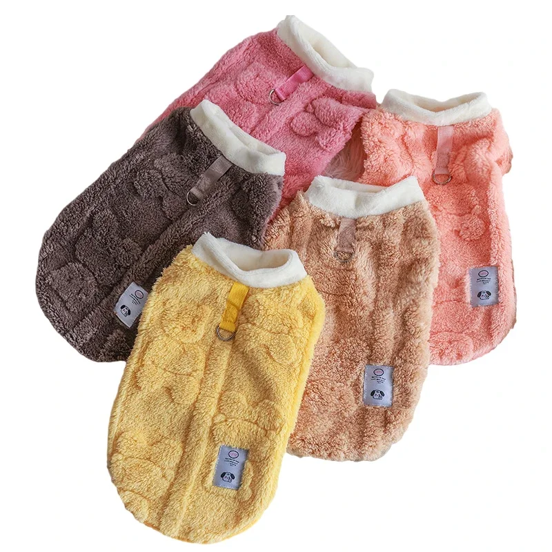 

Warm Fleece Pet Clothes for Small Medium Dogs Cats Vest Bulldog Chihuahua Pug Jacket Shih Tzu Poodle Costumes Dog Accessories