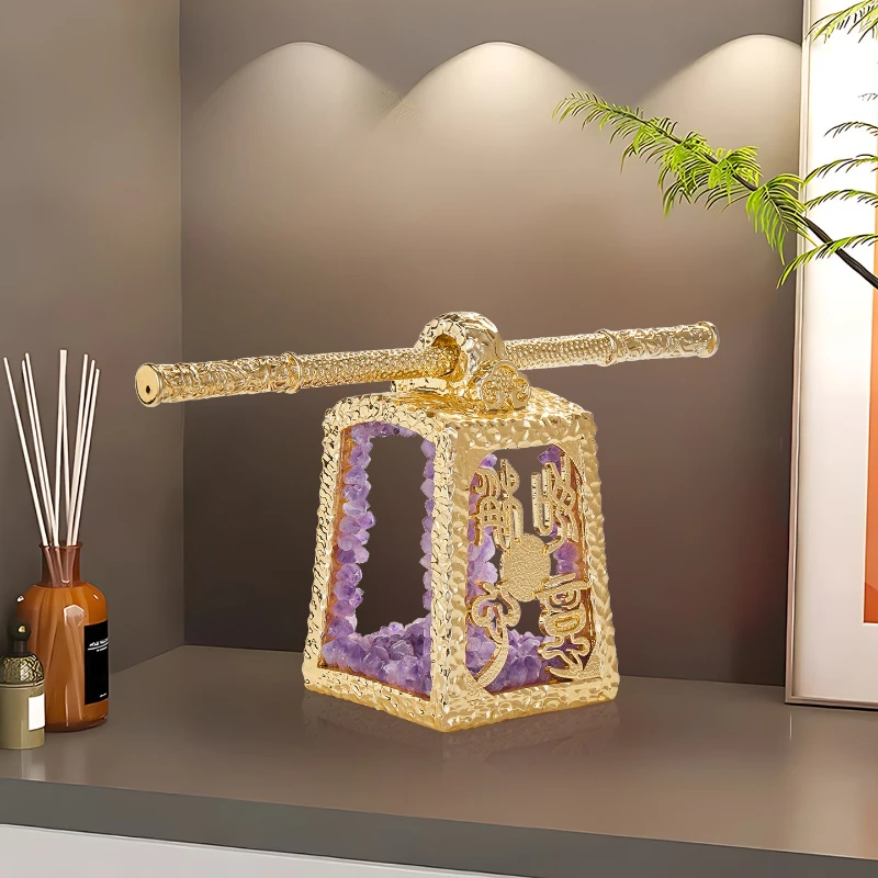 Adorno de amatista de gran calidad para la buena suerte, decoración para la entrada del hogar nuevo, vitrina de vinos, sala de estar, decoración Wangzhai, regalo.