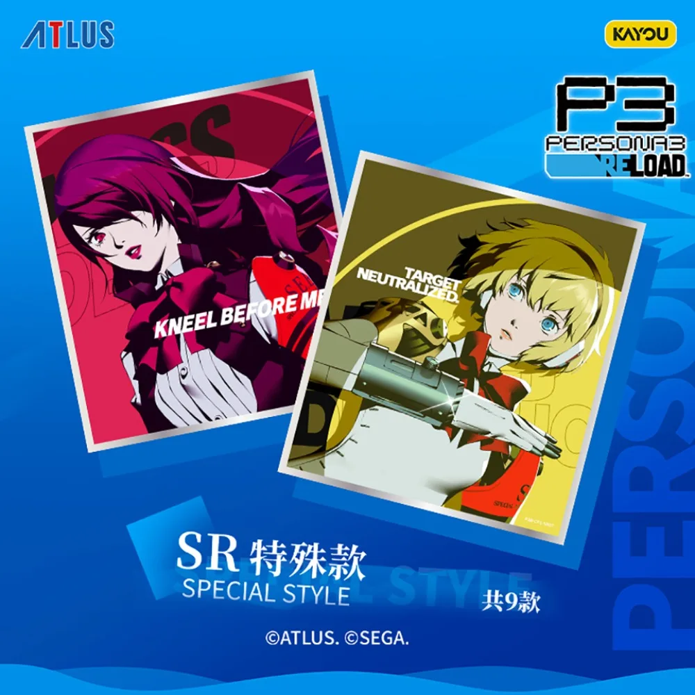 Véritable carte de Collection Kayou Persona3 Fans comme des personnages Mitsuru Kirijo Akihiko Sanada carte créative cadeaux de vacances exquis
