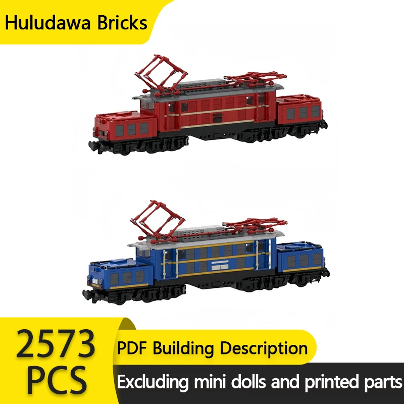 

City Car Model MOC Building Bricks 1020 Steam Locomotive Train Modular Technology Gifts Holiday Assemble Children Toys Suit